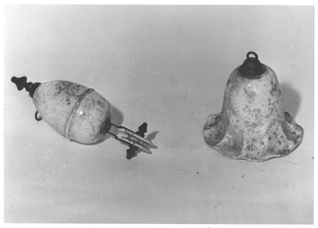 lampada, opera isolata - produzione piemontese (sec. XIX)