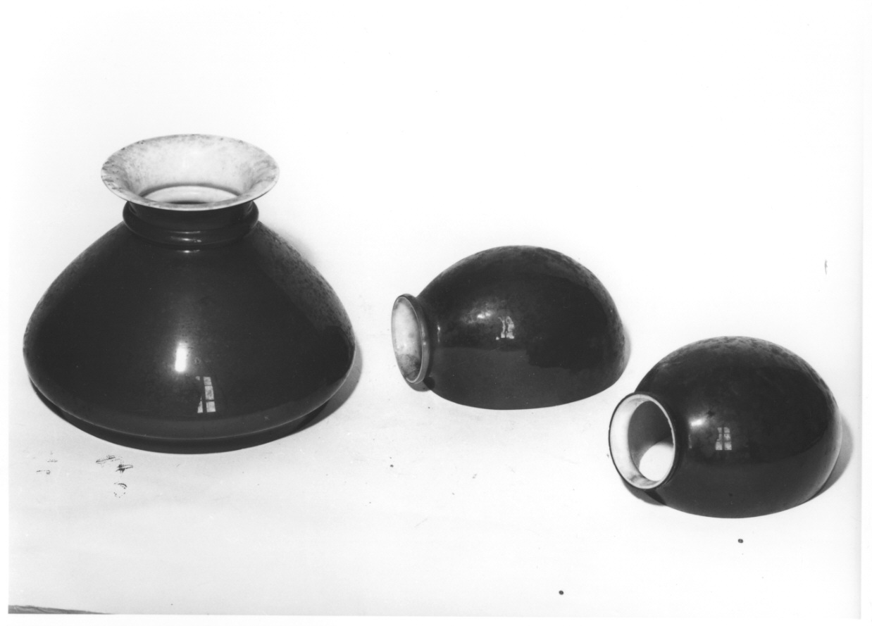 lampada, frammento - produzione piemontese (fine/inizio secc. XIX/ XX)