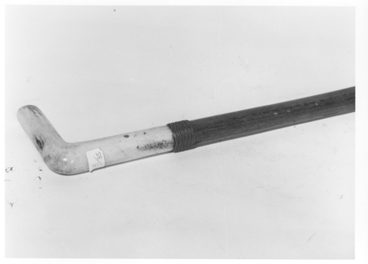 bastone da passeggio, opera isolata - produzione piemontese (seconda metà sec. XIX)