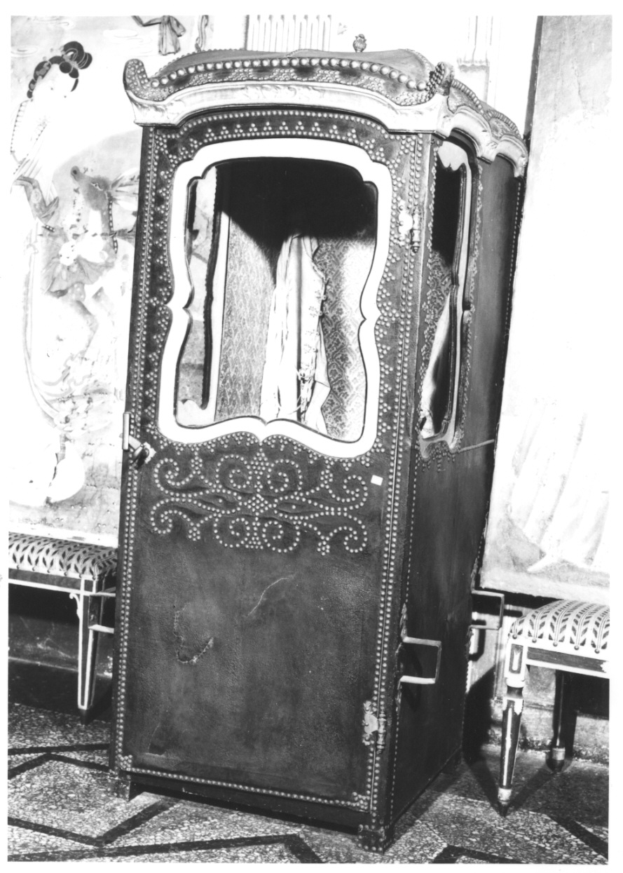 portantina, opera isolata - bottega piemontese (terzo quarto sec. XVIII)