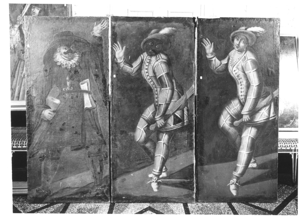 Pantalone (dipinto, elemento d'insieme) di Cipper Giacomo Francesco detto Todeschini (maniera) (prima metà sec. XVIII)