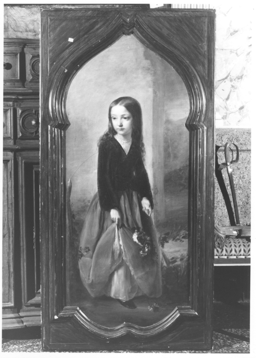 ritratto di bambina (dipinto, opera isolata) - ambito lombardo (metà sec. XIX)