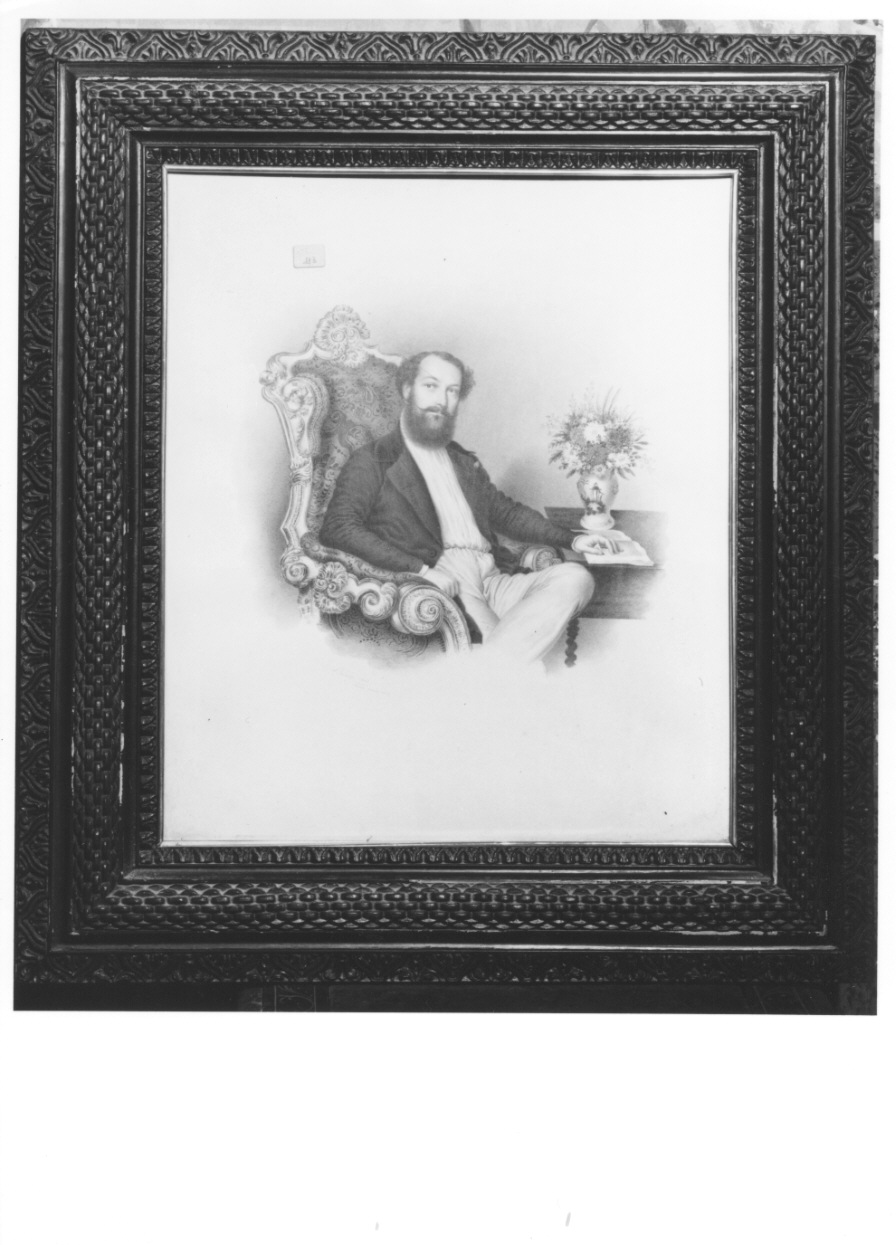 ritratto d'uomo (dipinto, opera isolata) di Boatti Faustino (metà sec. XIX)