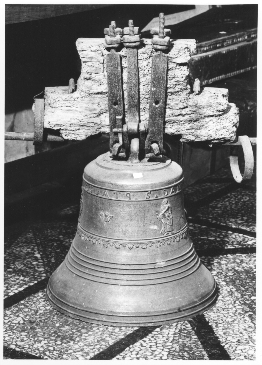 Cristo crocifisso, Madonna con Bambino e San Paolo (campana, opera isolata) - bottega piemontese (fine sec. XVIII)