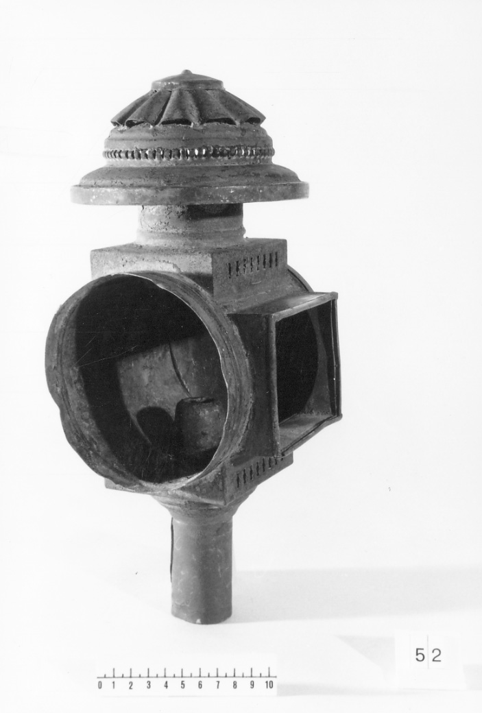 lanterna per carrozza, fanale, arnesi da illuminazione - produzione torinese (1920 ca)