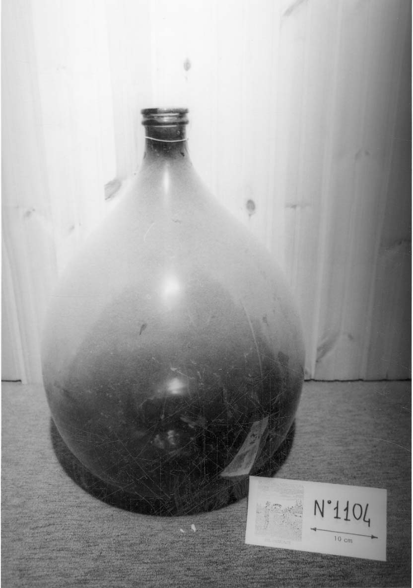 bottiglione, per damigiana - produzione italiana (1950 ante)