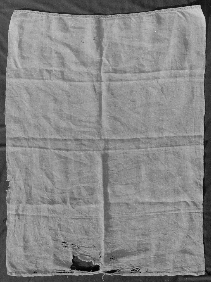 motivi decorativi vegetali stilizzati (pezza) di Castello Maria (sarta) - ambito piemontese (1947)