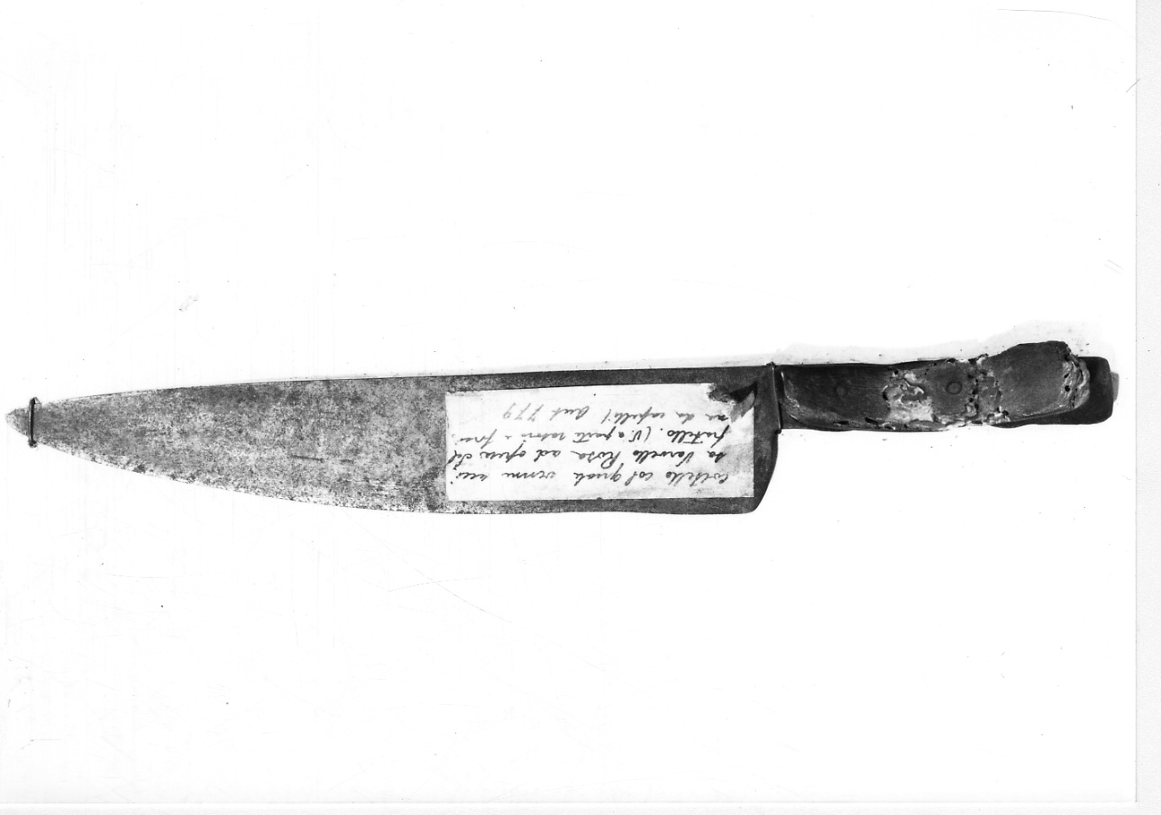 coltello a lama fissa - produzione italiana (sec. XIX)