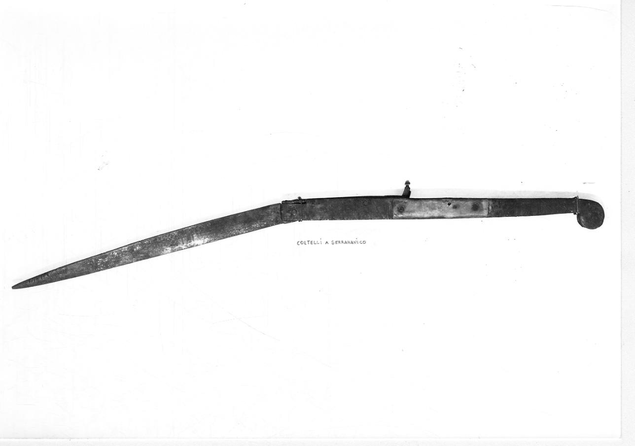 coltello a serramanico - produzione italiana centro-meridionale (sec. XIX)