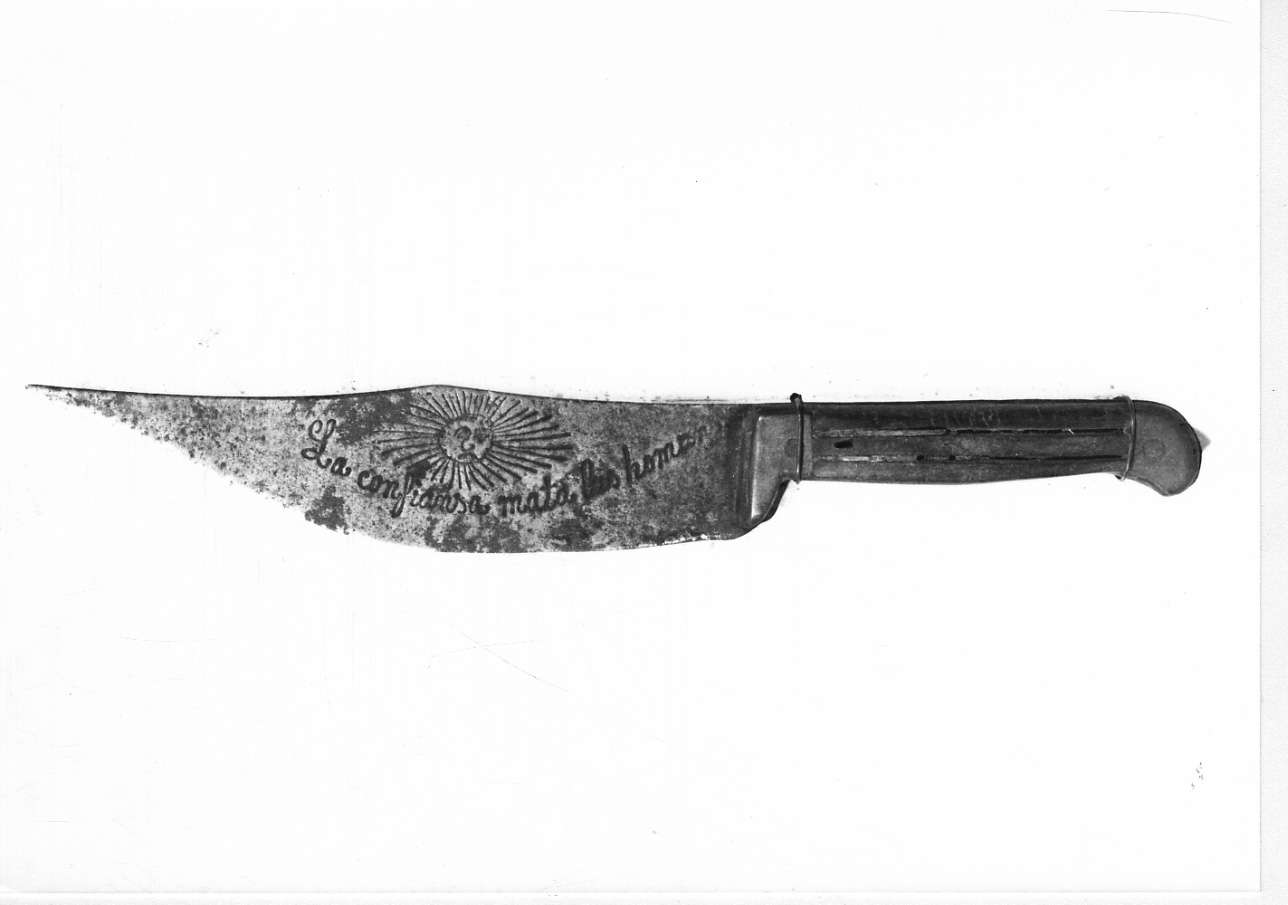 coltello a lama fissa - produzione spagnola (sec. XIX)