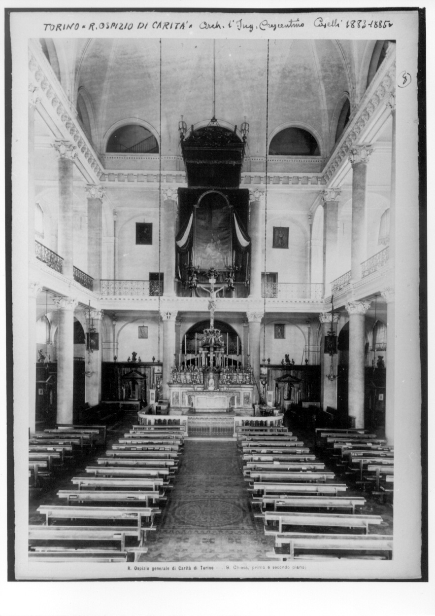 Torino - Architettura - Istituto di Riposo per la Vecchiaia (positivo) di Ecclesia Vittorio (ultimo quarto XIX)