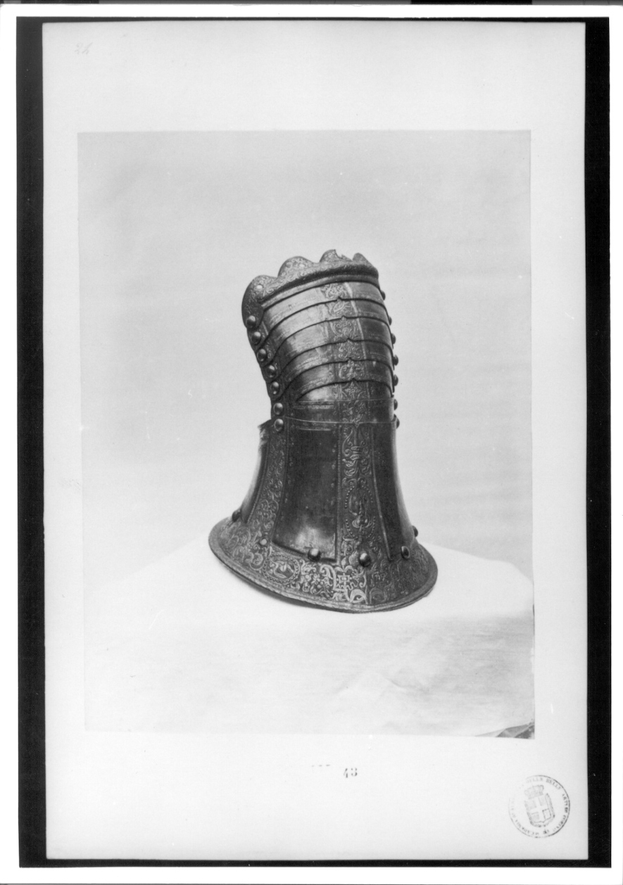 Torino - ubicazione ignota - Armi difensive - Armature (parti) - Manopole C195? (positivo) di Anonimo (terzo quarto XIX)