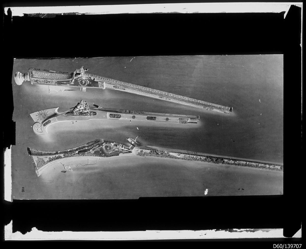 Torino - Armeria Reale - Armi da fuoco lunghe - Armi da fuoco corte - Fucili - Pistole (negativo) di Berra Giovanni Battista (XIX)