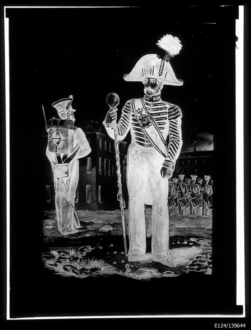 Torino - Armeria Reale - Illustrazioni - Uniformi - (negativo) di Anonimo (secondo quarto XX)