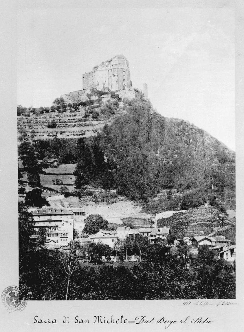 Sant'Ambrogio - Sacra di San Michele (positivo) di Berra Giovanni Battista (seconda metà XIX)