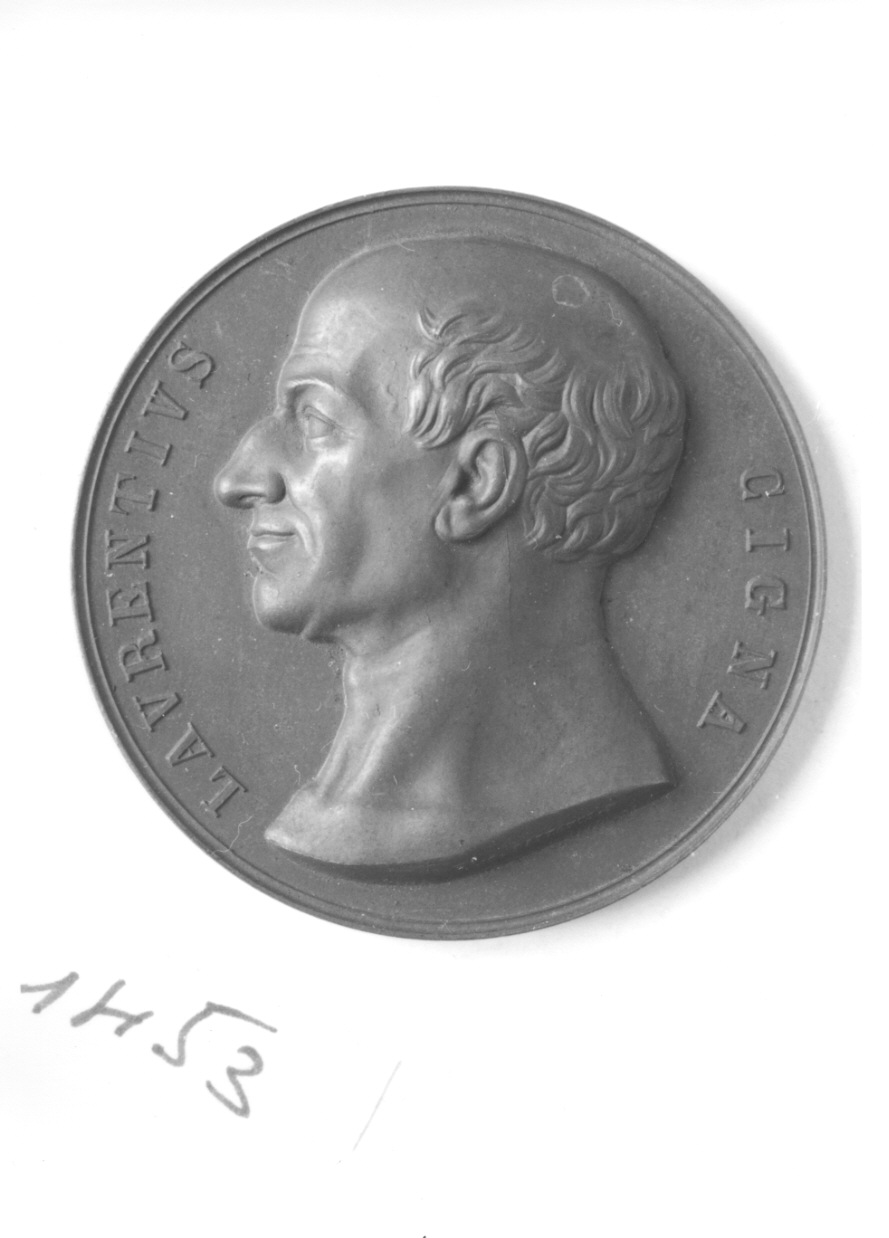 ritratto di Lorenzo Cigna (medaglia, opera isolata) di Galeazzi Gaspare (sec. XIX)