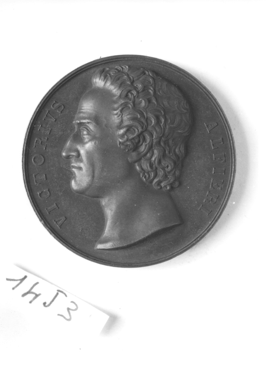 ritratto di Vittorio Alfieri (medaglia, opera isolata) di Galeazzi Gaspare (sec. XIX)