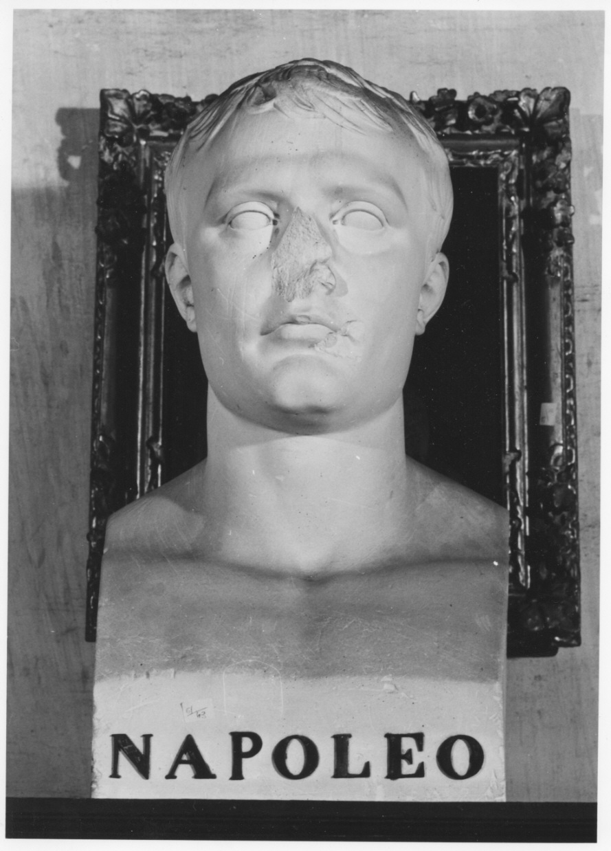 busto ritratto di Napoleone Bonaparte (busto, opera isolata) di Spalla Giacomo (primo quarto sec. XIX)