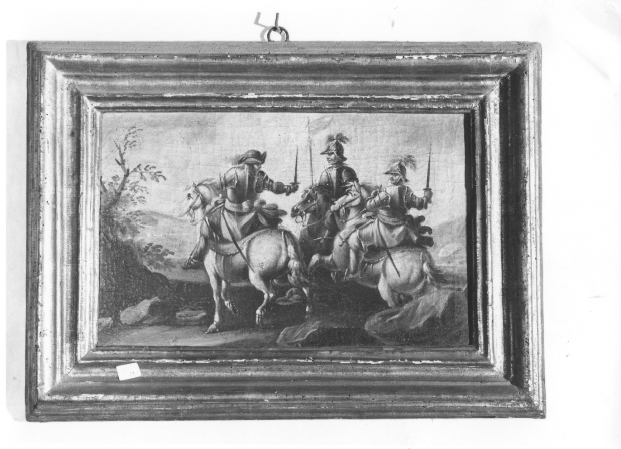 cavalieri (dipinto, opera isolata) - ambito lombardo-piemontese (?) (seconda metà sec. XVII)