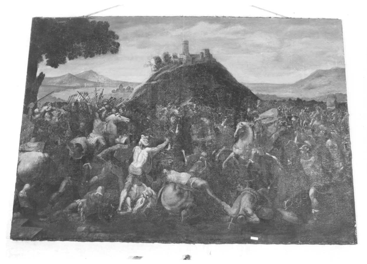 scena di battaglia (dipinto, opera isolata) - ambito italiano (prima metà sec. XVII)