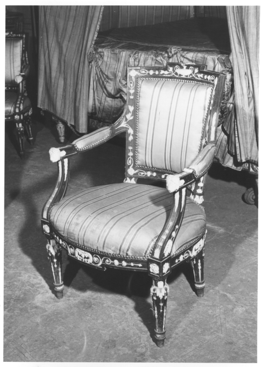 poltrona, serie - bottega piemontese (ultimo quarto sec. XVIII)