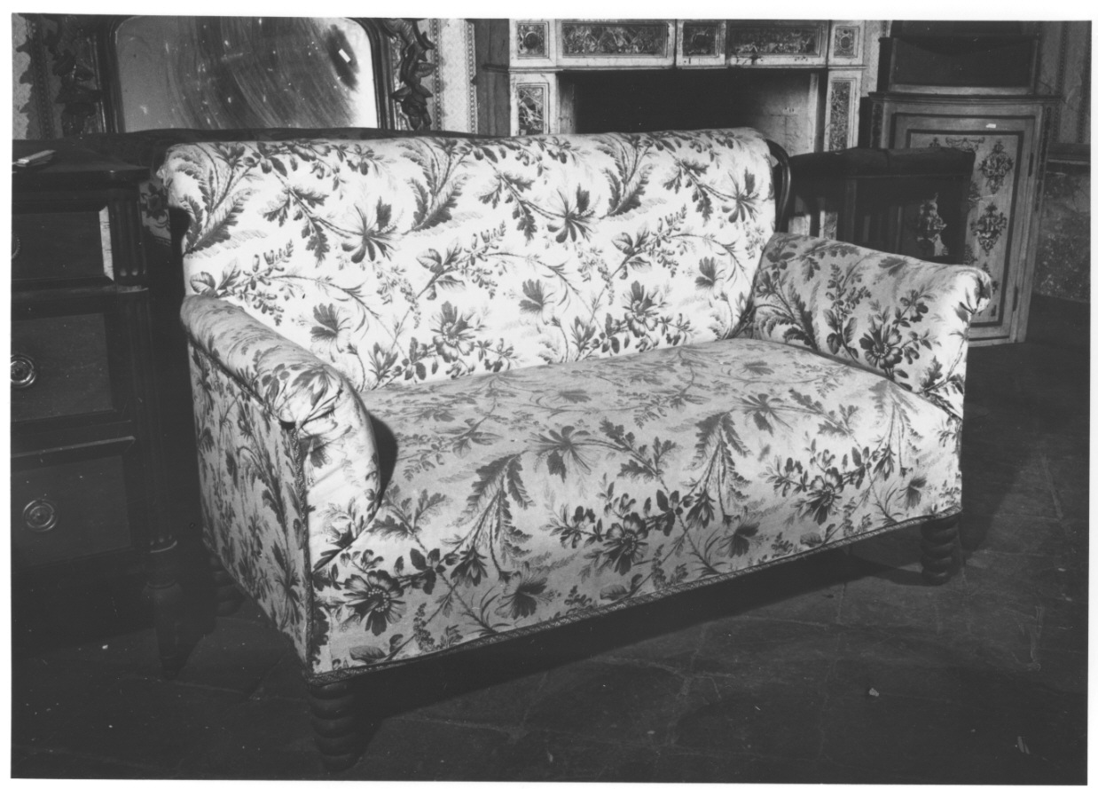 divano, opera isolata - produzione piemontese (fine sec. XIX)