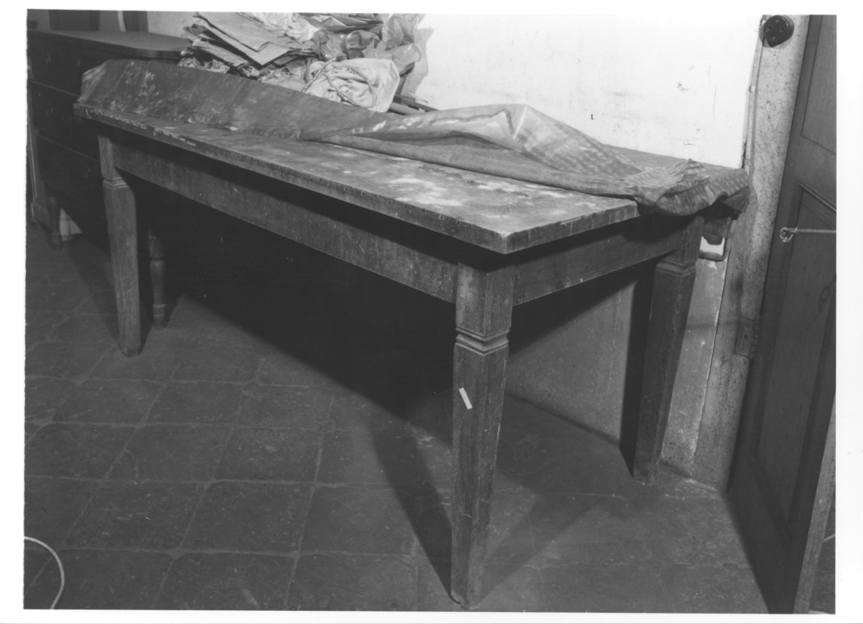 tavolo, opera isolata - bottega francese (?) (fine sec. XIX)