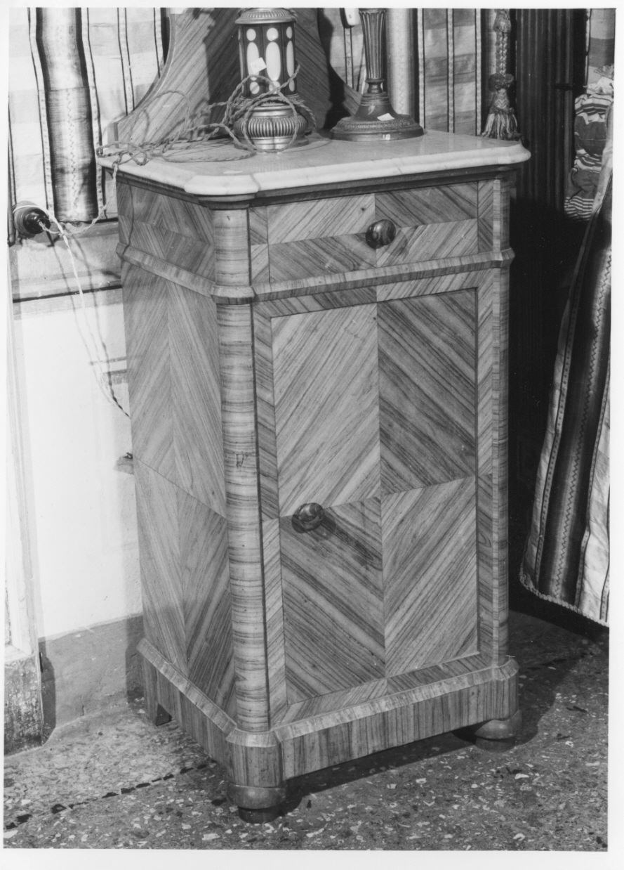 comodino, serie - bottega piemontese (?) (seconda metà sec. XIX)