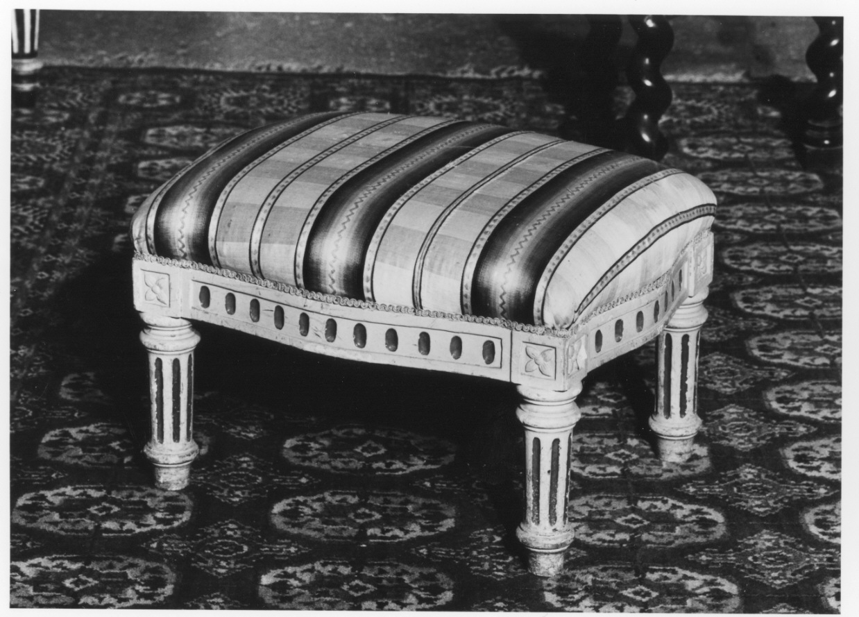 tabouret, opera isolata - bottega piemontese (sec. XIX)