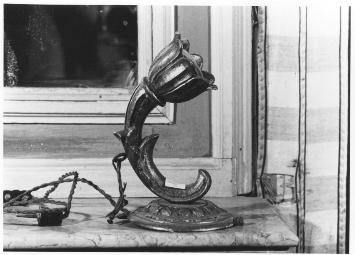 candeliere, opera isolata - ambito piemontese (seconda metà sec. XIX)