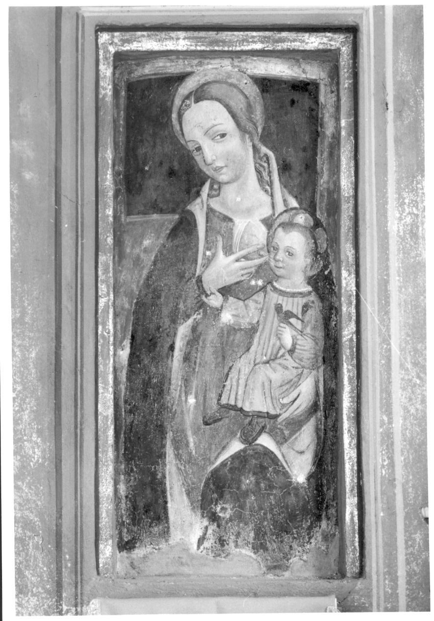 Madonna del Latte (dipinto, frammento) - ambito piemontese (seconda metà sec. XV)
