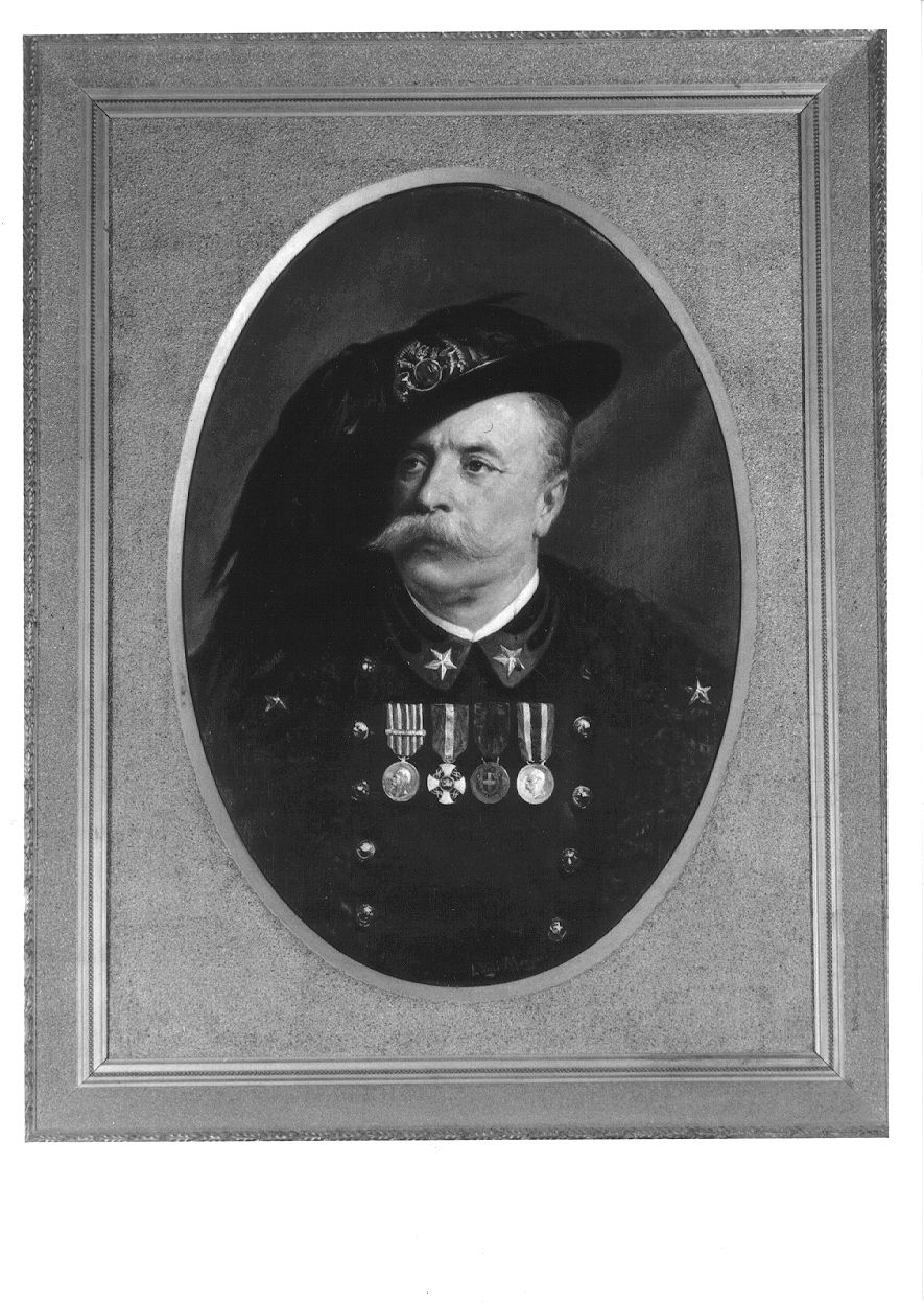 T. Colonnello G. Doria, ritratto d'uomo (dipinto, opera isolata) di Morgari Luigi (primo quarto sec. XX)