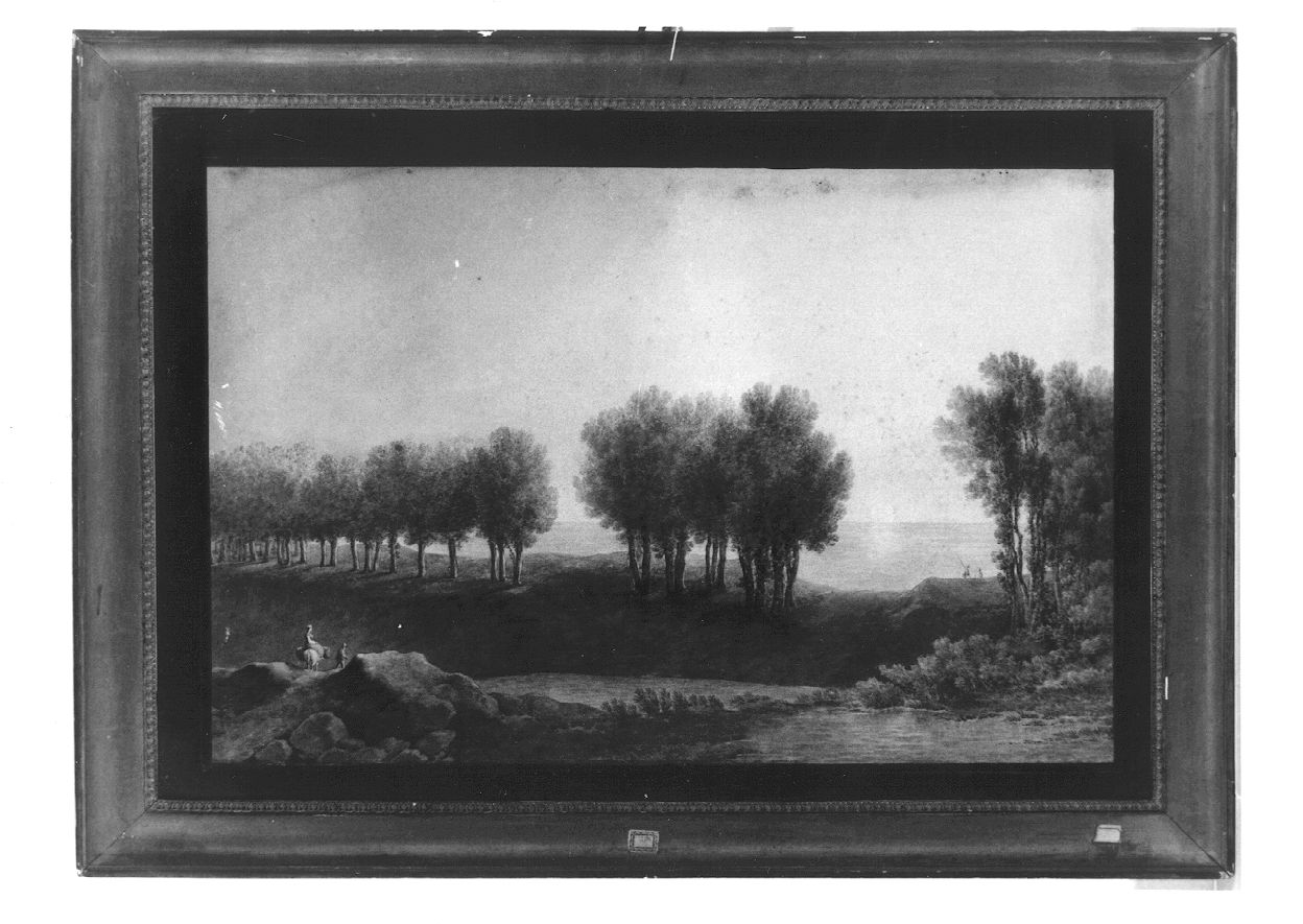 Paesaggio, paesaggio (dipinto, opera isolata) di Bagetti Giuseppe Pietro (inizio sec. XX)