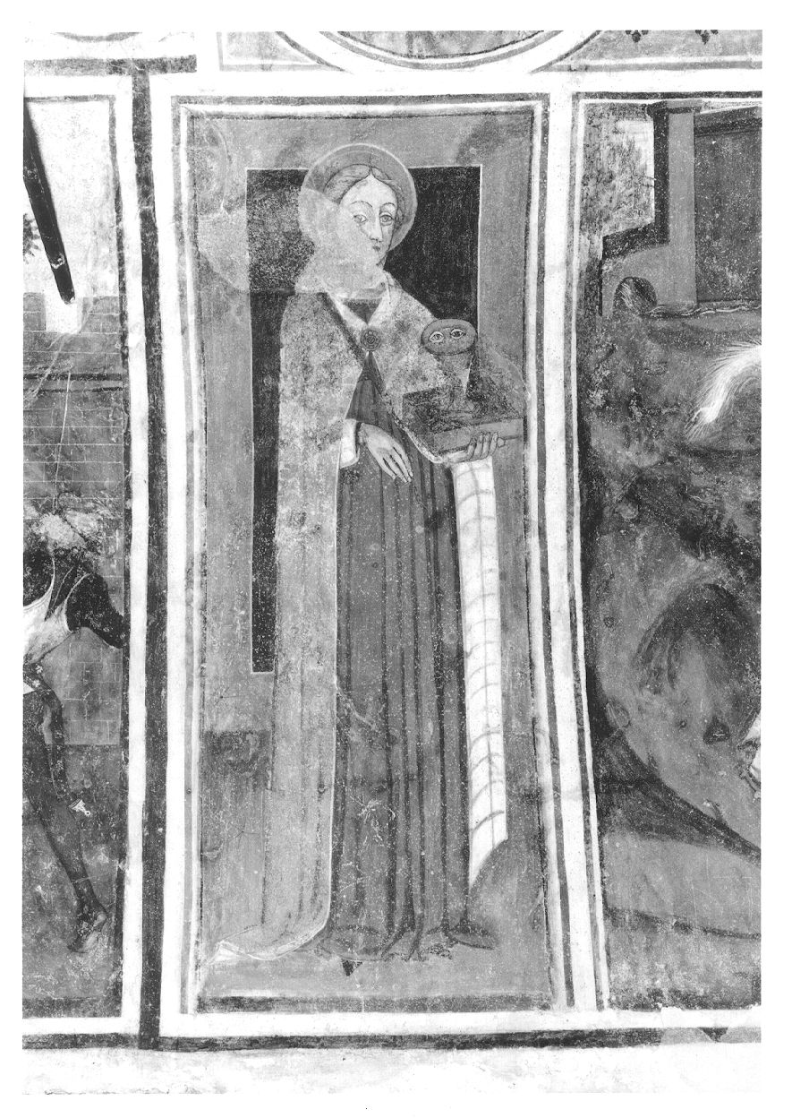 Santa Lucia (dipinto, complesso decorativo) - ambito monregalese (ultimo quarto sec. XV)