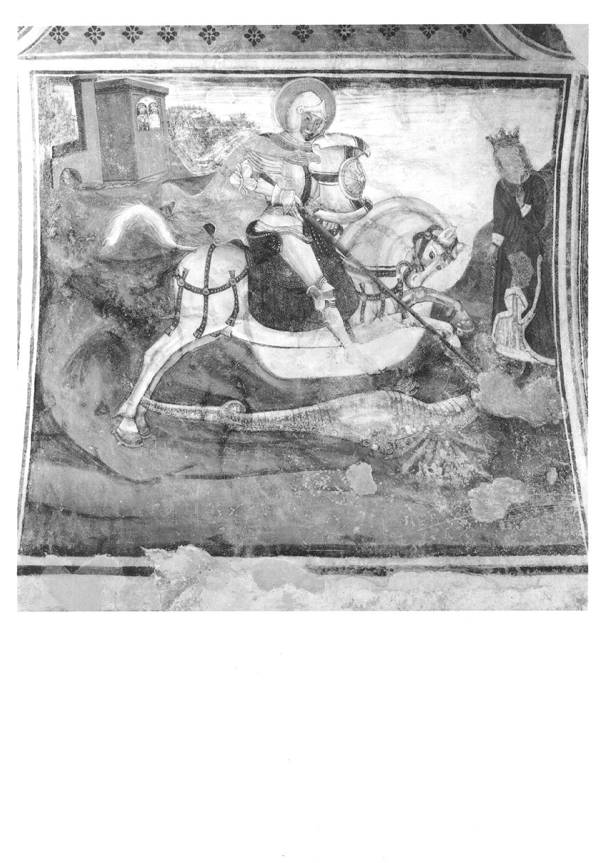 San Giorgio e il drago (dipinto, complesso decorativo) - ambito monregalese (ultimo quarto sec. XV)