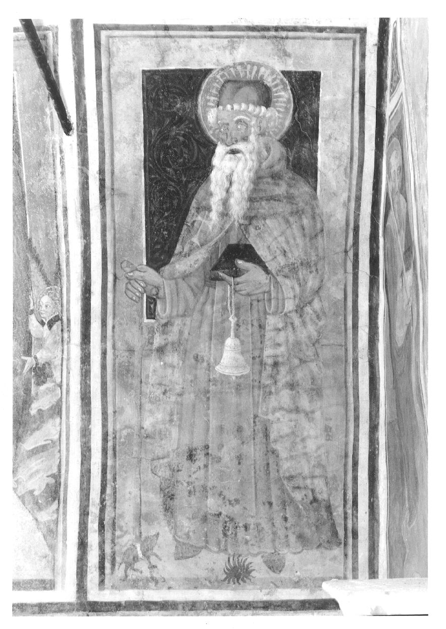 Sant'Antonio Abate (dipinto, complesso decorativo) - ambito monregalese (ultimo quarto sec. XV)