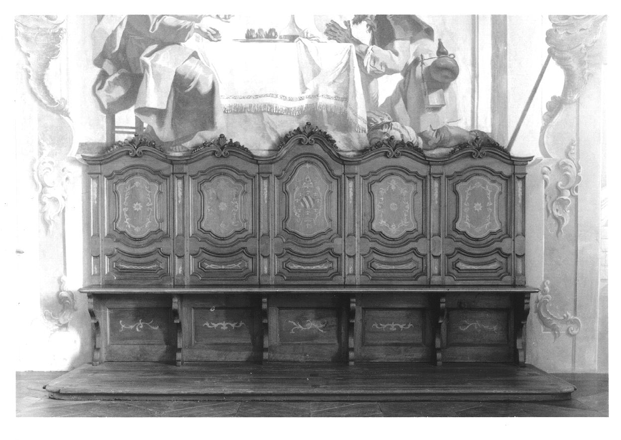 sedile, opera isolata - ambito piemontese (seconda metà sec. XVIII)