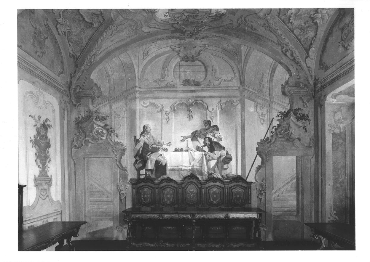 cena in Emmaus (dipinto, insieme) di Bortoloni Mattia (metà sec. XVIII)