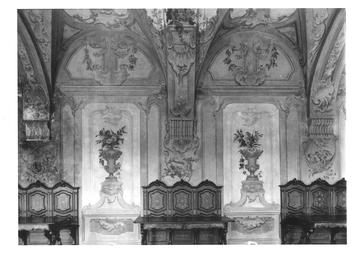 architettura illusionistica (dipinto, insieme) di Biella Felice (seconda metà sec. XVIII)
