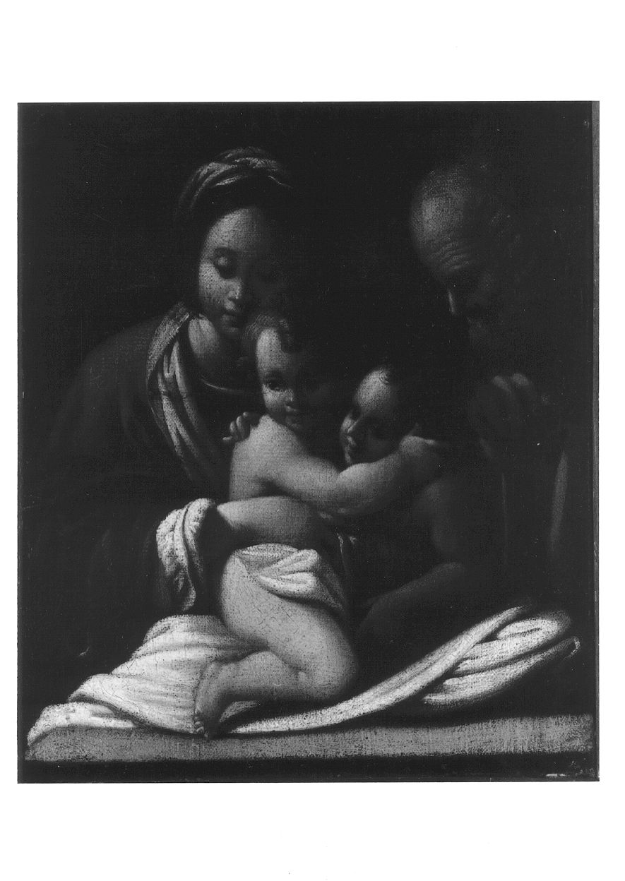Sacra Famiglia con San Giovanni Battista bambino (dipinto, opera isolata) di Schedoni Bartolomeo (attribuito) (fine/inizio secc. XVI/ XVII)
