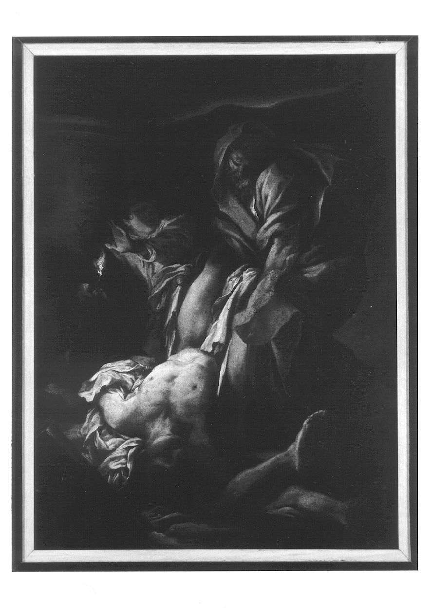 pietà di Tobi (dipinto, opera isolata) di De Ferrari Gregorio (ultimo quarto sec. XVII)