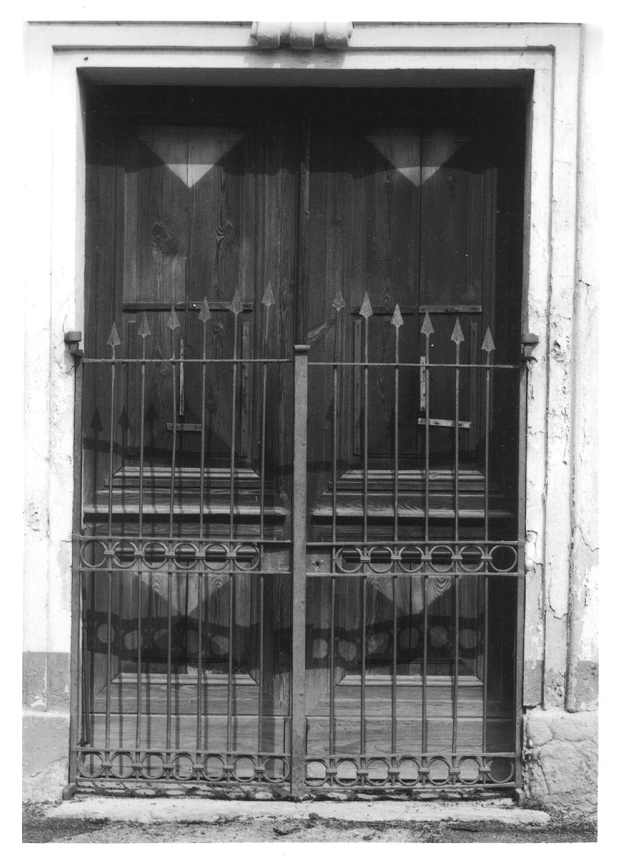 portone - a due battenti, opera isolata - ambito piemontese (sec. XIX)