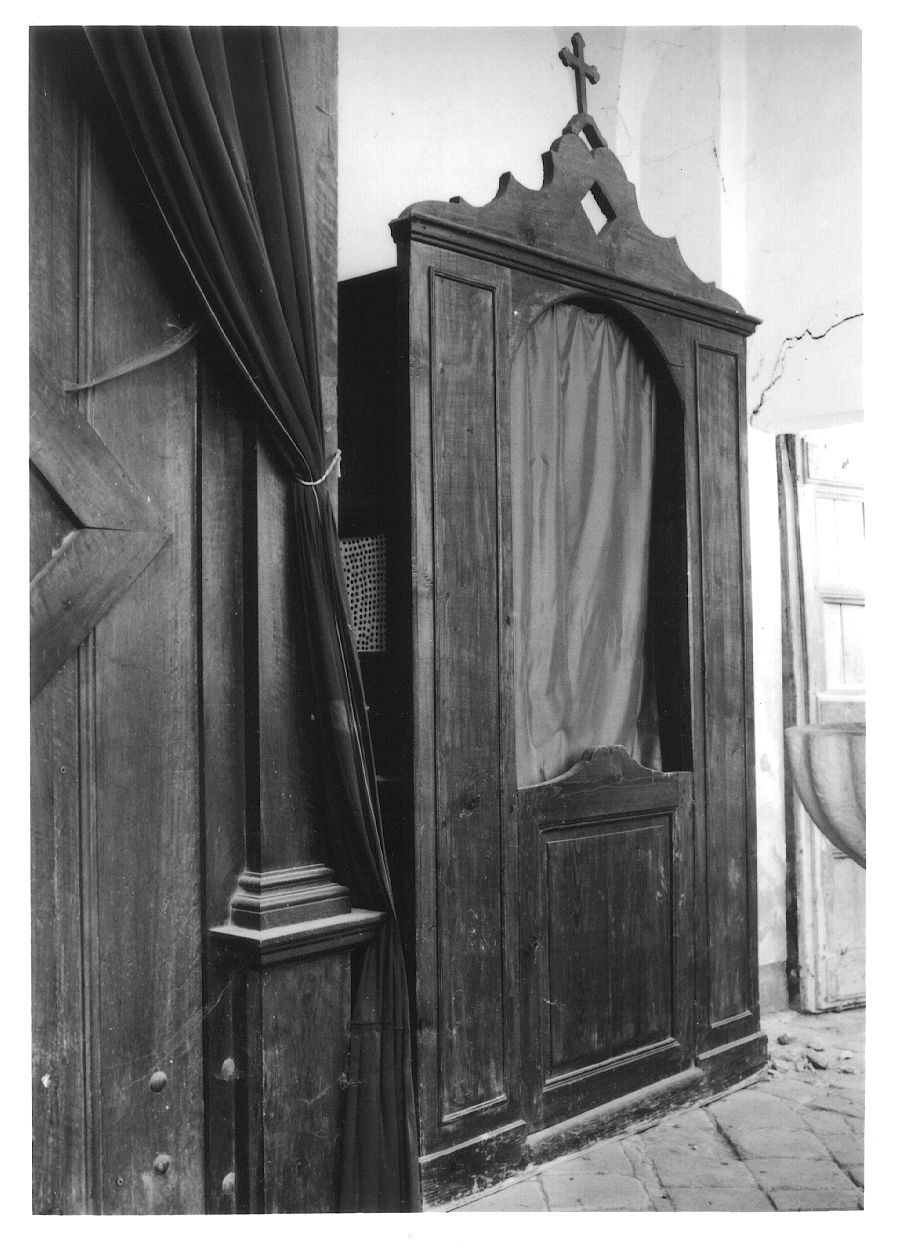 confessionale, opera isolata - ambito piemontese (sec. XIX)