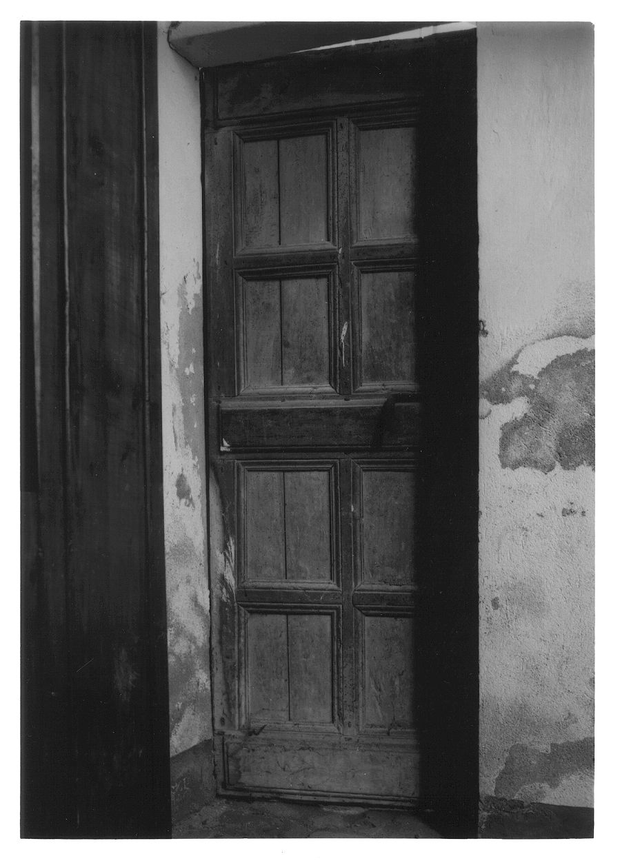 porta - ad un battente, opera isolata - ambito piemontese (sec. XIX)