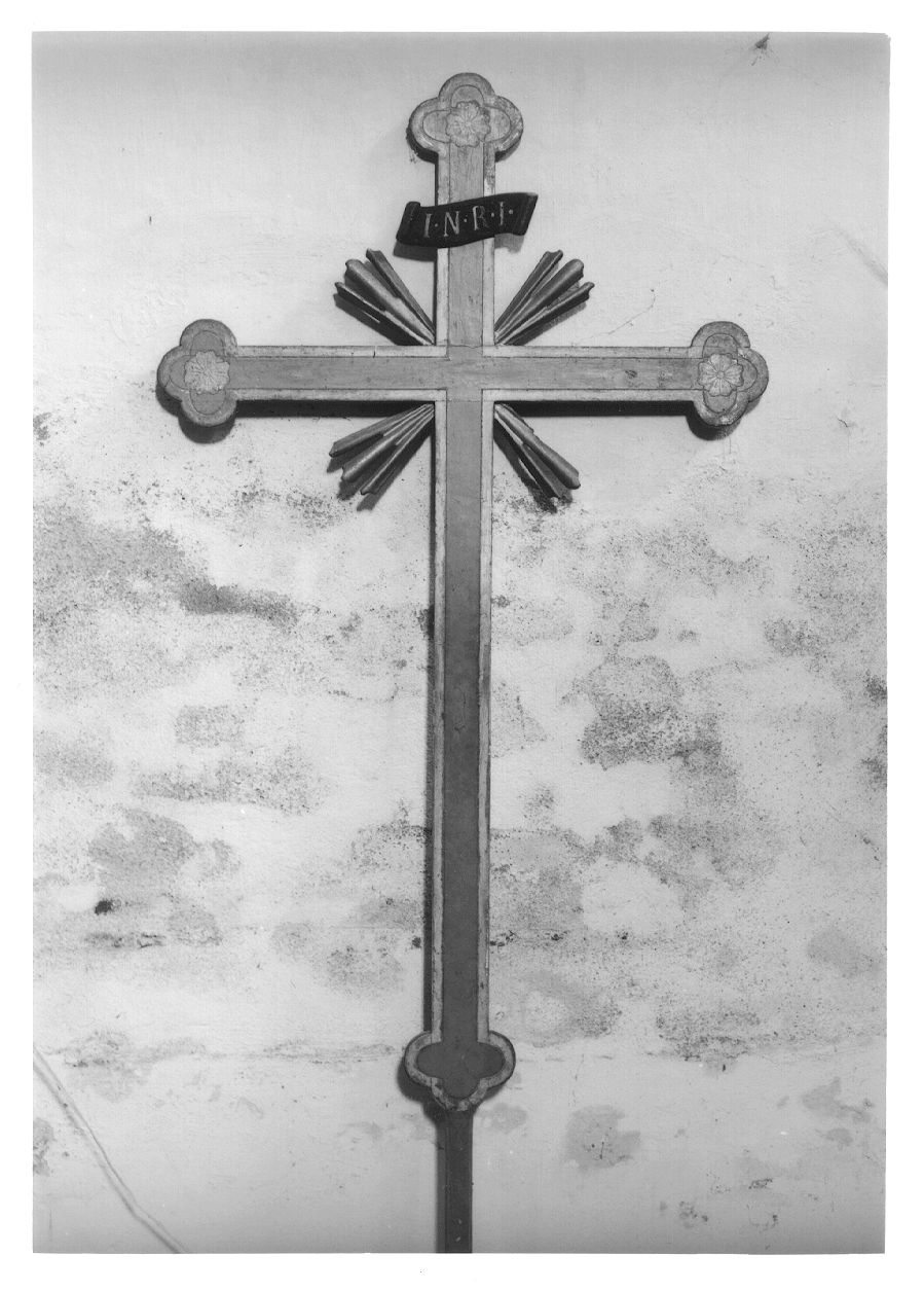 croce processionale, opera isolata - ambito piemontese (sec. XIX)