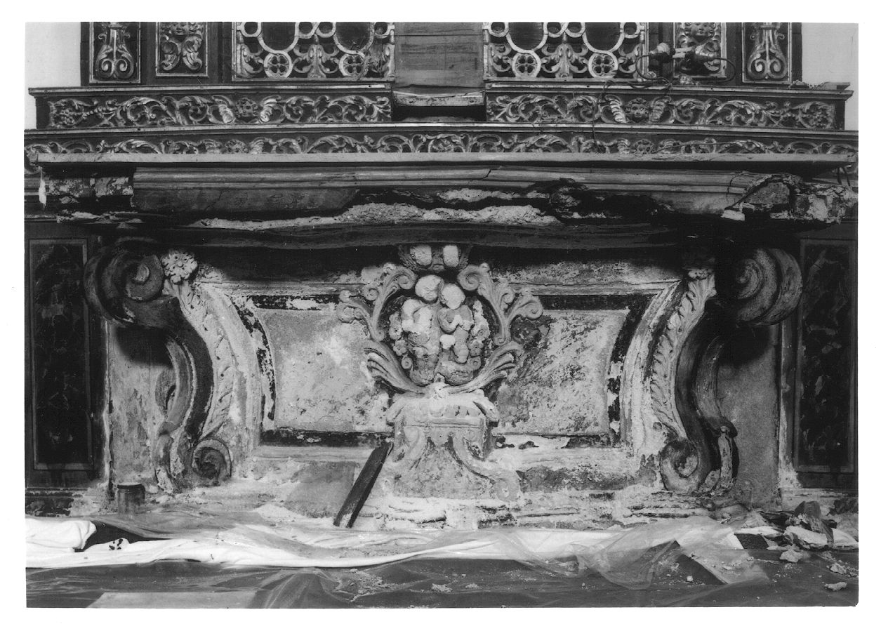 paliotto, elemento d'insieme - ambito piemontese (ultimo quarto sec. XVII)