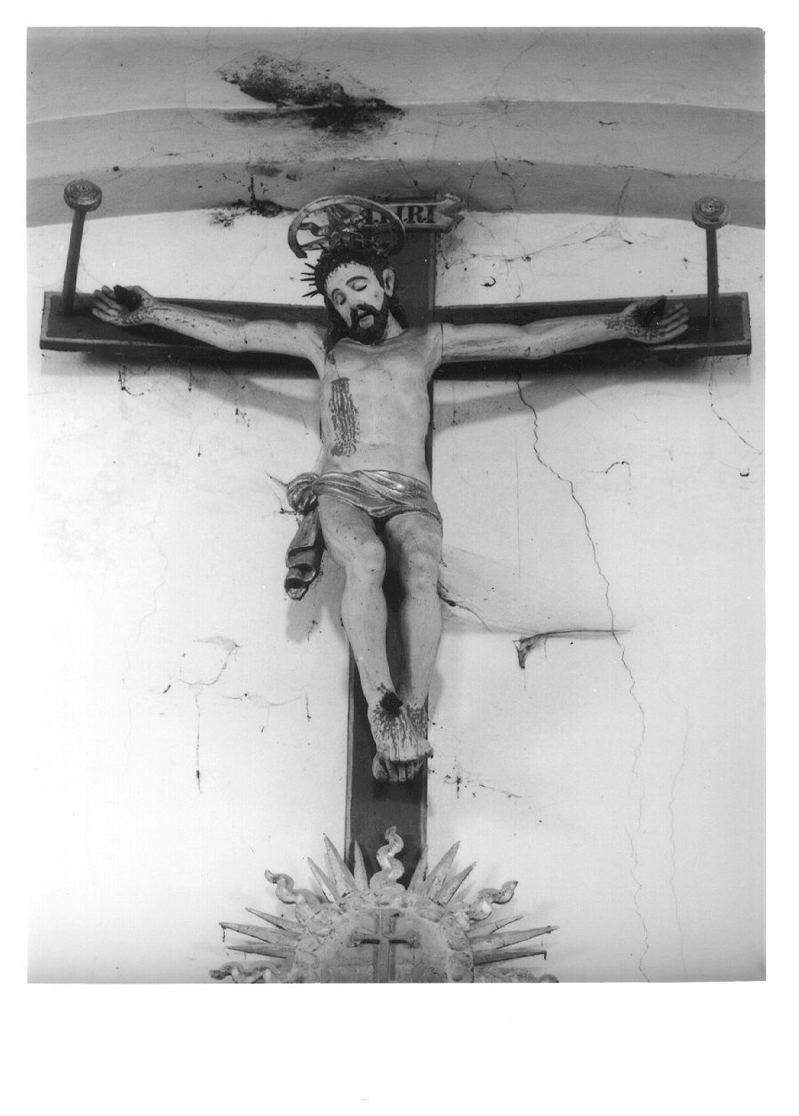 Cristo crocifisso (crocifisso, opera isolata) - ambito piemontese (sec. XVIII)