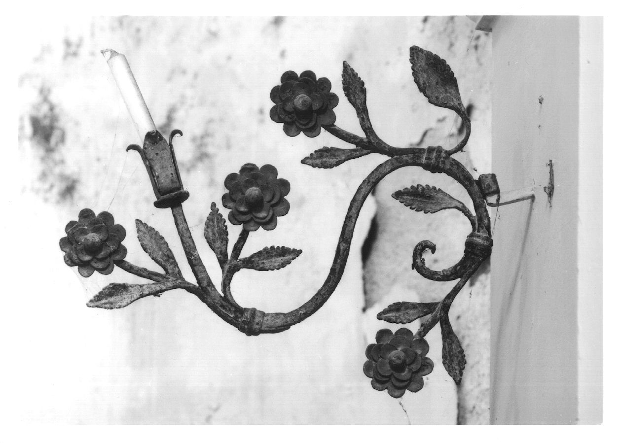 candeliere da parete, serie - ambito piemontese (ultimo quarto sec. XVII)