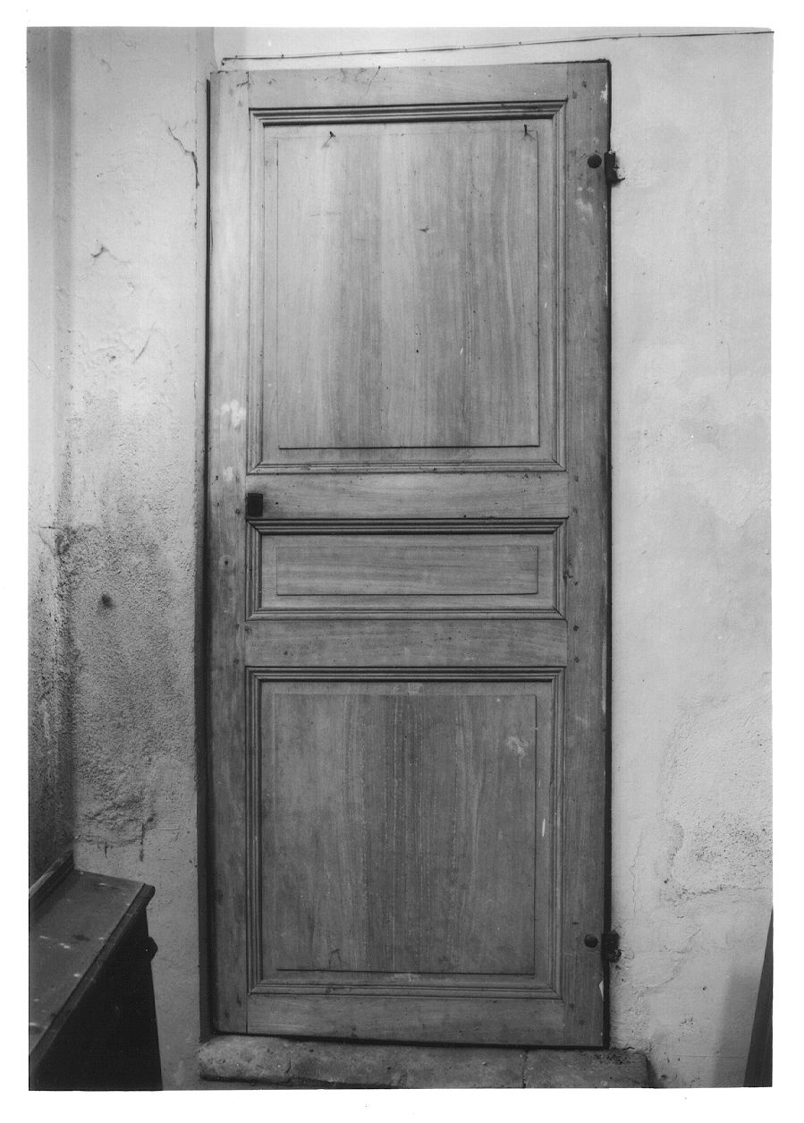 porta - ad un battente, opera isolata - ambito piemontese (inizio sec. XX)