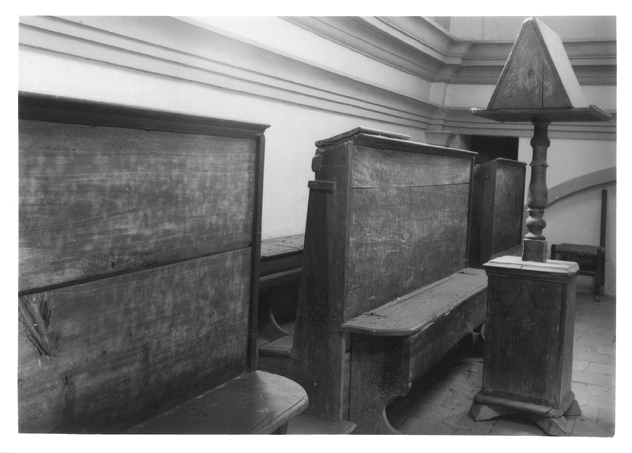 stalli del coro, serie - bottega piemontese (sec. XIX)